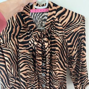 Buru Animal Print House Coat